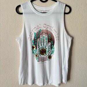 Spiritual Gangster | Women's Boho Flowy Lightweight Tank Top Size Medium